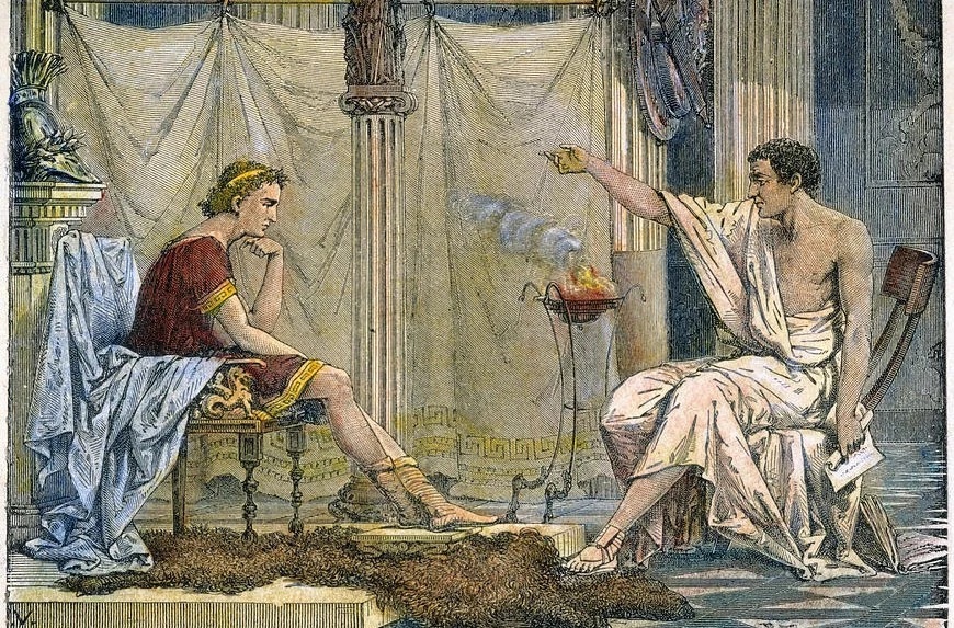 aristotle teaching alexander the great