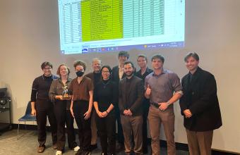 victorious group photo after winning the competition